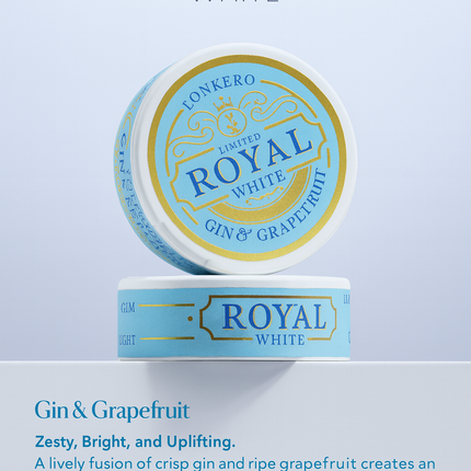 ROYAL WHITE Gin & Grapefruit Strong (8.3 MG/POUCH)