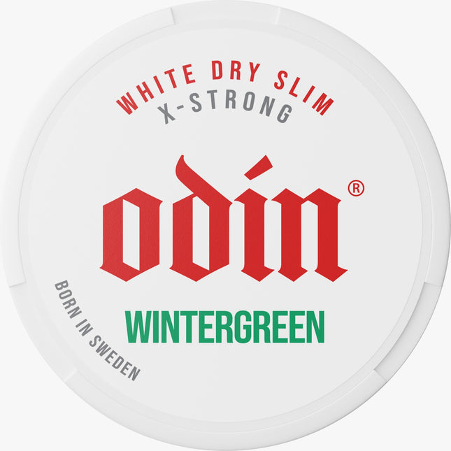 ODIN WINTERGREEN White Dry Slim X-STRONG (17.5 mg/Pouch)